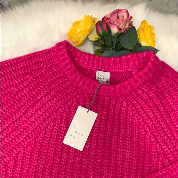 NEW! Pink Knit Sweater - Picture 3 of 4